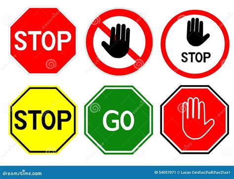 Stop Signs Stock Illustration Image 54057071