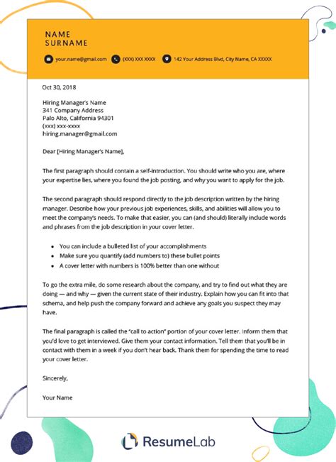 Don't lose your dream job. 50 Cover Letter Templates Microsoft Word Free Download