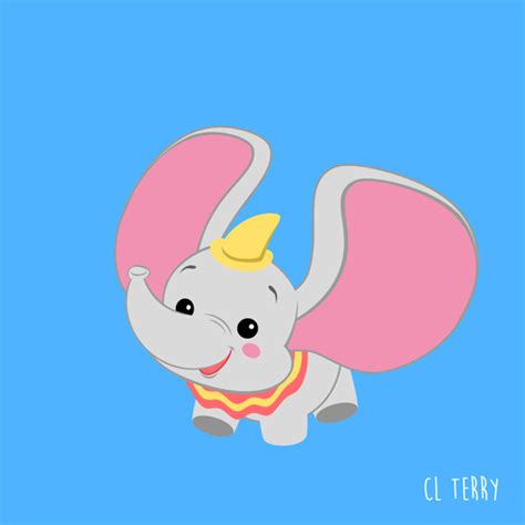 Cute Baby Elephant Cartoon Drawing Free Download On