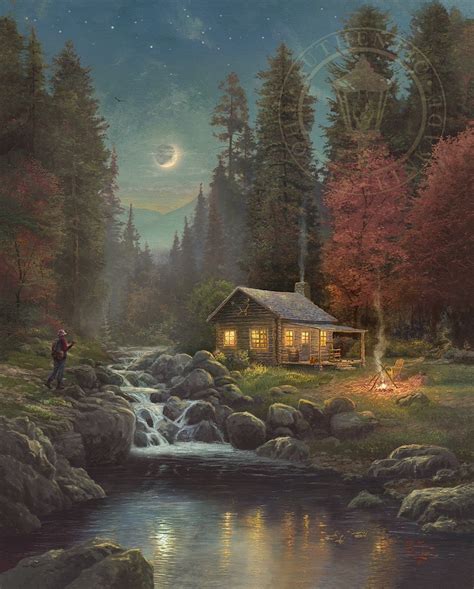 Away From It All By Thomas Kinkade Cv Art And Frame