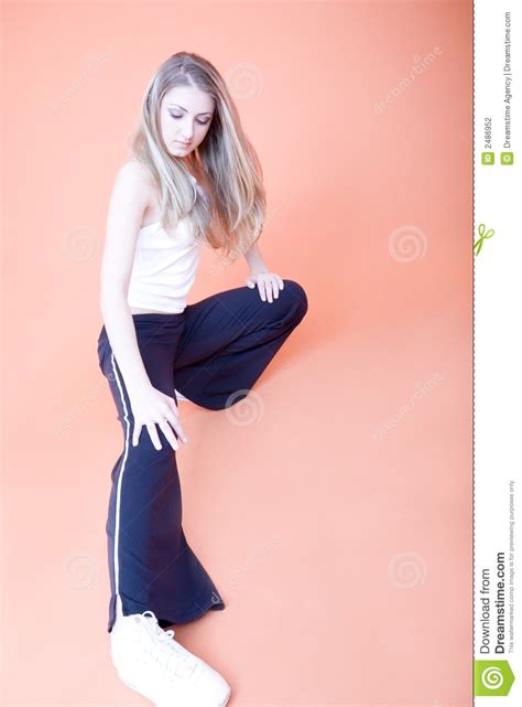 Woman Stretching Stock Photo Image Of Vertical Woman 2486952