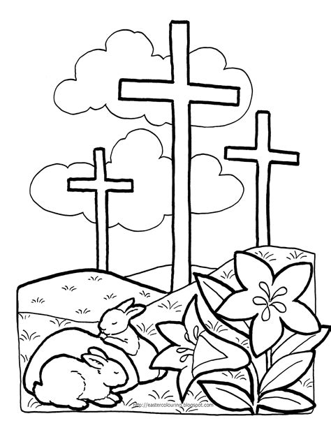 Color pictures of eggs, easter bunnies, baby chicks, easter baskets and more! Free Printable Christian Coloring Pages for Kids - Best ...