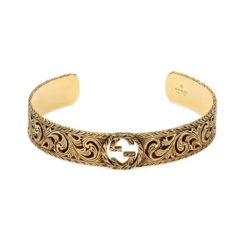 Gucci Yellow Gold Bracelet With Interlocking G In 0718 Modesens