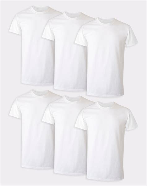 Hanes Ultimate® Mens Comfortsoft® Freshiq® Crewneck T Shirt 6 Pack