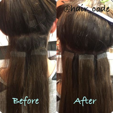 Grown Out Tape Extensions Approx 10 Weeks And Then Re Taped With The