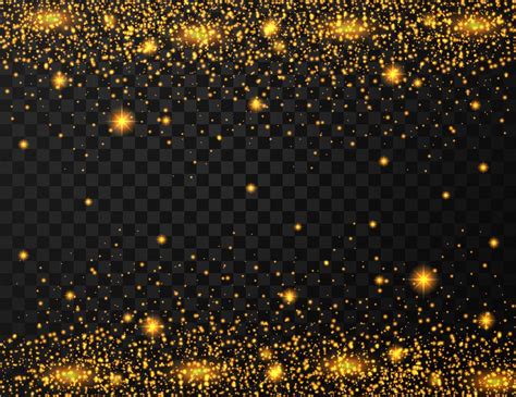 Gold Glitter Texture On Transparent Background 5092442 Vector Art At