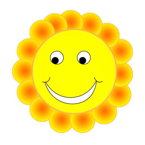 Smiley Flower Clipart Clipart Suggest