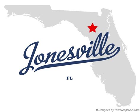 Map Of Jonesville Fl Florida