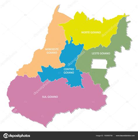 The original word seems to have been guaiá , a compound of gua e iá , meaning the same person or people of the same origin. Goiás Colorido Mapa Vetorial Administrativo Político ...
