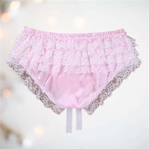Satin Ruffle Lace Panties House Of Chastity