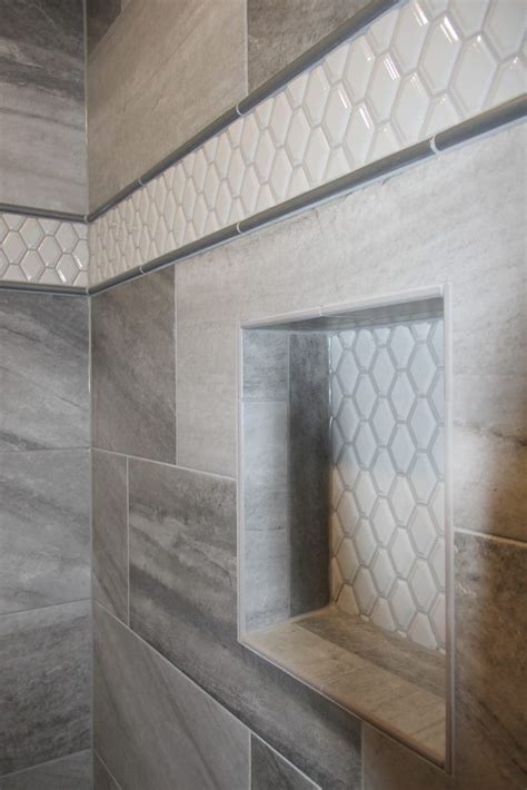 H J Martin And Son Shower Accent Tile Bathroom Inspiration Modern Small Bathroom Tiles