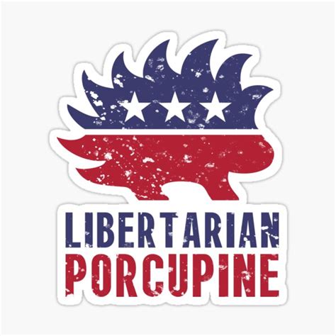Libertarian Porcupine Stickers Redbubble