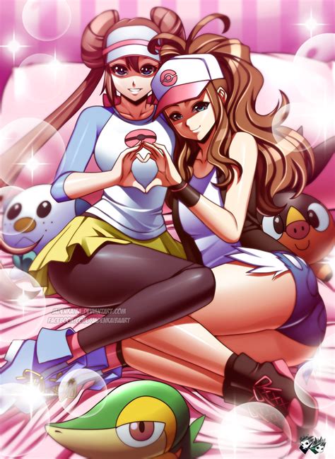 Commission Hilda X Rosa By Jadenkaiba Pokémon Know Your Meme