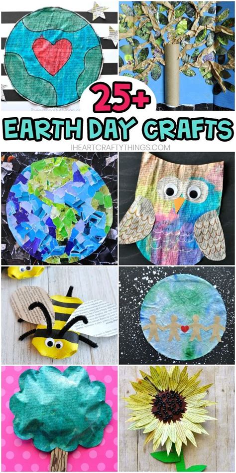 25 Easy Earth Day Crafts For Kids Using Recycled Materials Earth Day