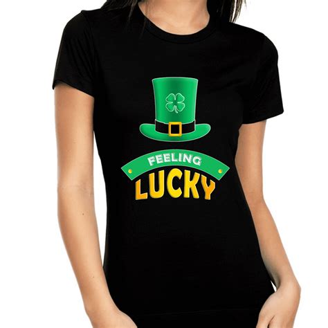 Fire Fit Designs St Patricks Day Shirt For Women Saint Patricks Shamrock Shirts Lucky