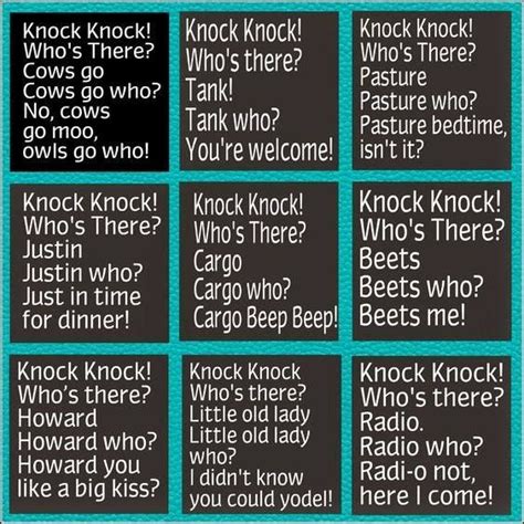 22 Funny Knock Knock Jokes Funny Knock Knock Jokes Knock Knock Jokes