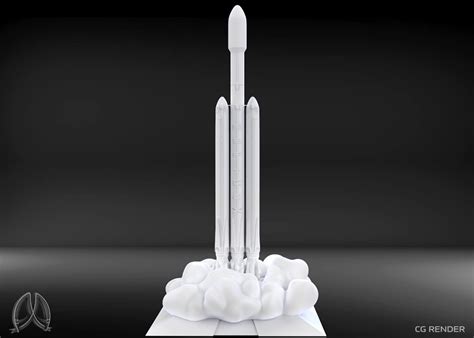 Free Stl File Spacex Falcon Heavy Liftoff・3d Printable Model To