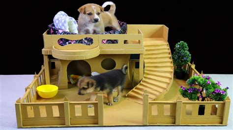 How To Make Dog House With Cardboard Youtube