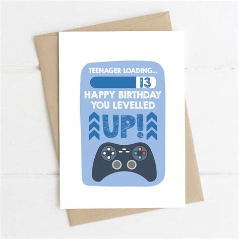Birthday Card Video Game Etsy Nederland