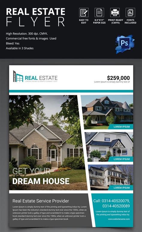 Real Estate Flyer Template 37 Free Psd Ai Vector Eps Format