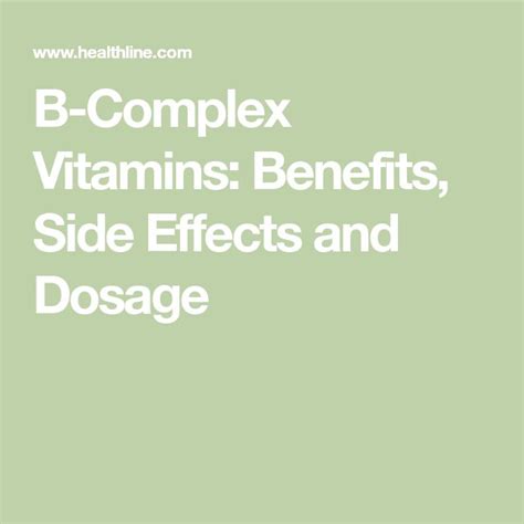 Top customer satisfaction · free shipping offer B-Complex Vitamins: Benefits, Side Effects and Dosage ...