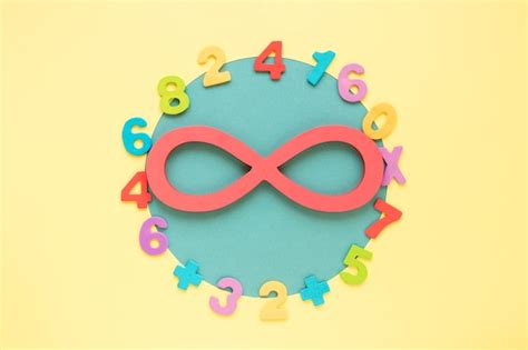 Free Photo Colourful Math Numbers Surrounding Infinite Symbol