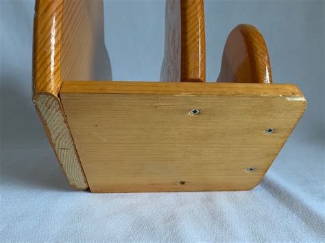 Vintage 1970s Wooden Heart Shaped Magazine Rack Holder With Etsy