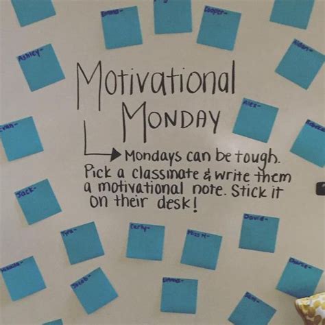 They love the feeling of sweating, feeling their muscles flexing and extending, and they genuinely enjoy the. Motivational Monday's | Classroom culture, Responsive ...
