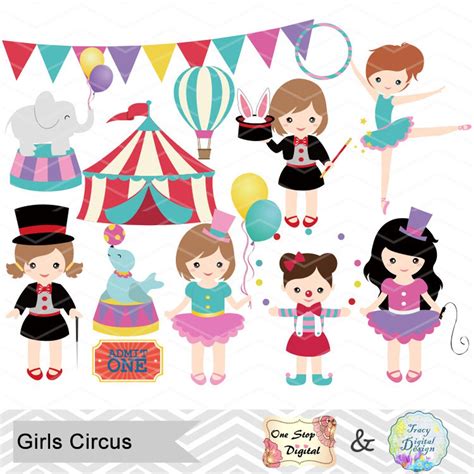 Instant Download Circus Digital Clip Art Circus Clipart Etsy
