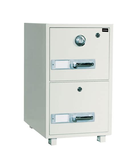 Fire resistant cabinets have a layer of inflammable insulation between the interior of the cabinet and the exterior. FIRE RESISTANT FILING CABINET 2DRAWERS
