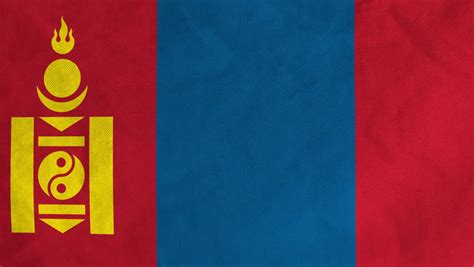 Flag Of Mongolia Background Seamless Loop Animation 4k Loop Stock