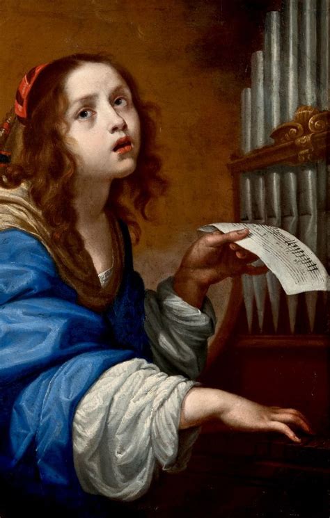 Saint Cecilia By Onorio Marinari Art Painting