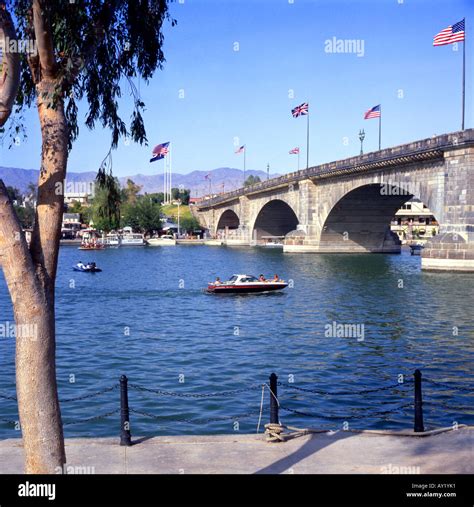 The Original London Bridge Now Spanning Lake Havasu In Arizona USA Stock Photo Alamy
