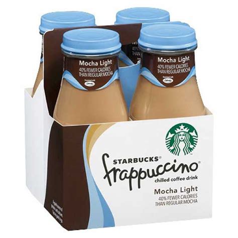 Starbucks Mocha Light Frappuccino 95 Oz Glass Bottles Pack Of 24