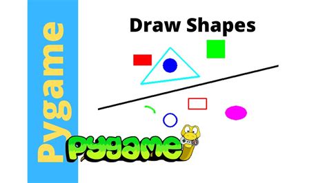 How To Draw Different Shapes In Pygame Lines Rectangles Circles