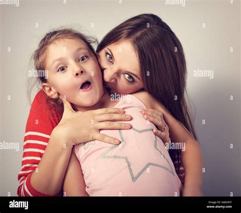 Angry Emotional Young Mother Wanting To Bite Her Naughty Capricious