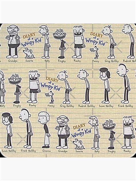 Diary Of A Wimpy Kid Main Characters Wimpy Kid Wimpy Wimpy Kid Series