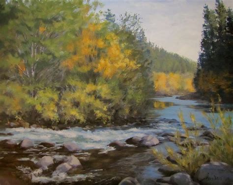 Umpqua Fall Painting By Karen Ilari Fine Art America