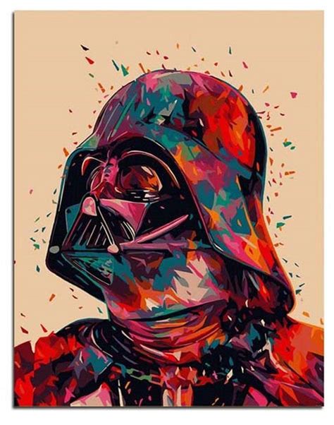Darth Vader Paint By Number Kits Star Wars Diy Painting Movie Picture