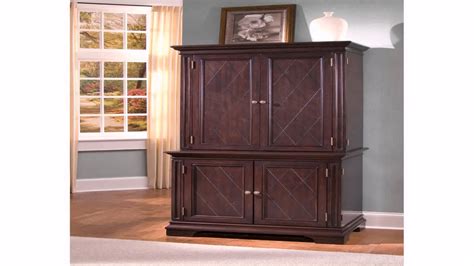 Home Styles Arts And Crafts Compact Computer Armoire With Hutch Oak