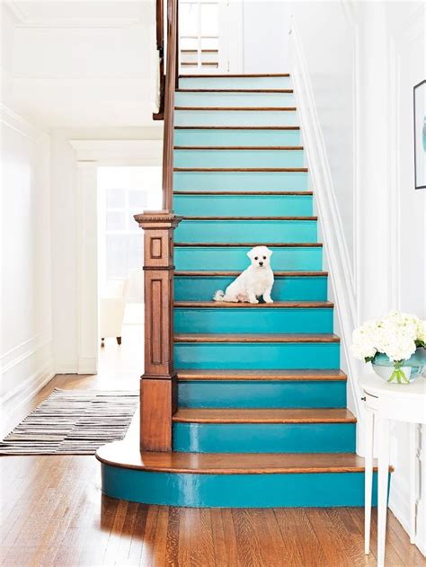 Wood painted staircase ideas white has always been referred to as the neutral color. 34 Painted Staircase Ideas which Make Your Stairs Look New - Matchness.com