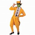 The Mask Adult Deluxe Costume Yellow Suit Hat Tie Zoot Jim Carrey Movie ...