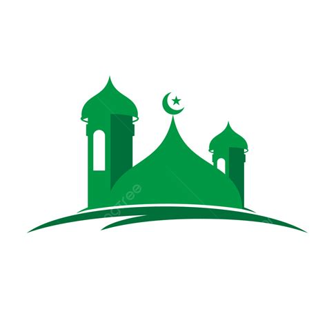 Gambar Logo Masjid Hijau Png Vektor Psd Dan Untuk Muat Turun Percuma