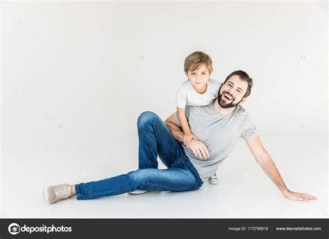 Happy Father And Son — Stock Photo © Allaserebrina 173799916