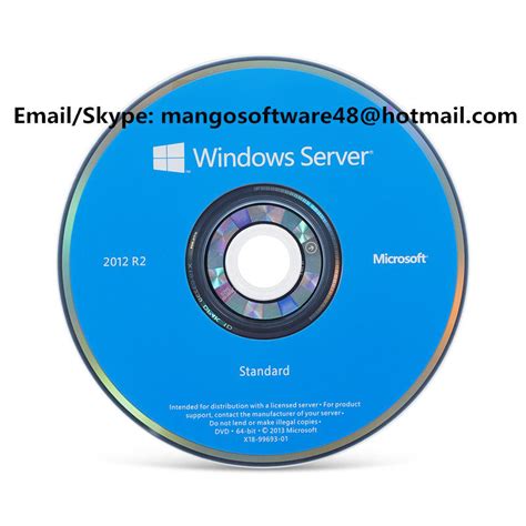 Original Authentic Microsoft Windows Server Standard 2012 R2 64 Bit Dvd