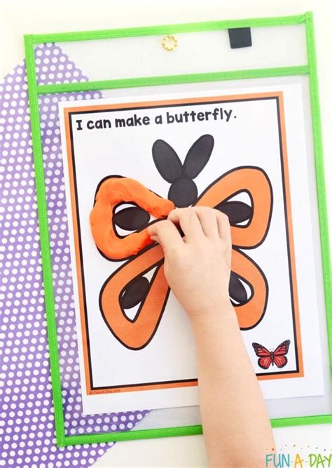 Butterfly Playdough Mats Free Printable Fun A Day