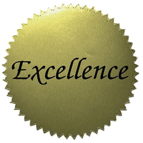 2 Excellence Gold Stickers 50 Per Pack H Va314 Flipside Awards