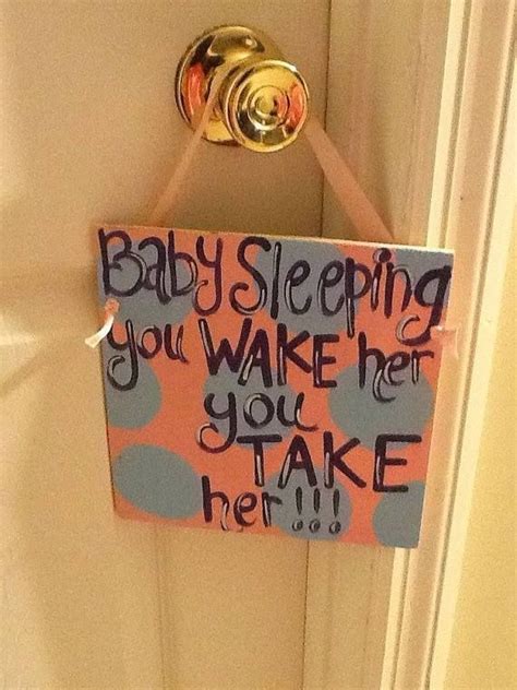 Baby Sleeping Baby Signs Baby Sleeping Sign Baby Crafts