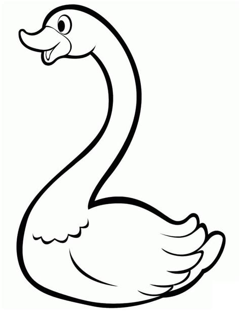 Chibi Swan Coloring Page Download Print Or Color Online For Free