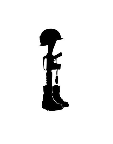 Military Fallen Soldier Svg Eps Png Dxf Soldier Military War Etsy